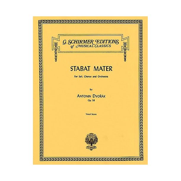 Antonin Dvorak: Stabat Mater (Vocal Score)