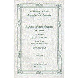 G. F. Handel: Judas Maccabaeus (Vocal Score)- Special Schirmer Concert Edition