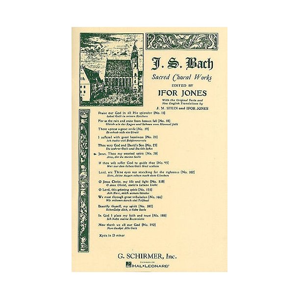 J.S. Bach: Cantata No.78 Jesus, Thou My Wearied Spirit (Jesu, Der Du Meine Seele) (Vocal Score)