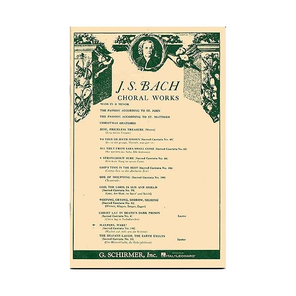 J. S. Bach: Cantata No.140 'Wachet Auf!' (Vocal Score)- Schirmer Edition