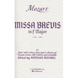 W.A. Mozart: Missa Brevis In F Major K.192