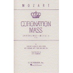 W.A. Mozart: Coronation Mass K.317 (Schirmer Edition)- Vocal Score