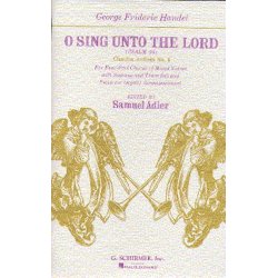 G.F. Handel: O Sing Unto The Lord (Chandos Anthem No.4)- Vocal Score