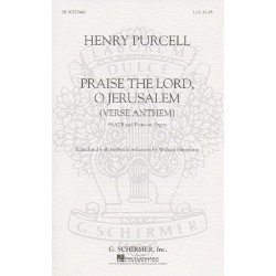 Henry Purcell: Praise The Lord, O Jerusalem (Schirmer Edition)- SSATB