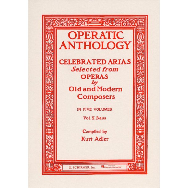 Operatic Anthology Volume V: Bass