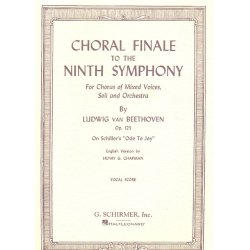 Beethoven: Choral Finale (Symphony No.9 In D Minor) - Vocal Score