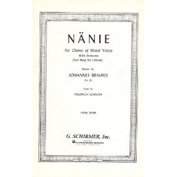 Johannes Brahms: Nanie Op.82 (Vocal Score)