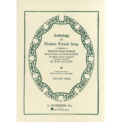 Anthology Of Modern French Song (Low Voice)