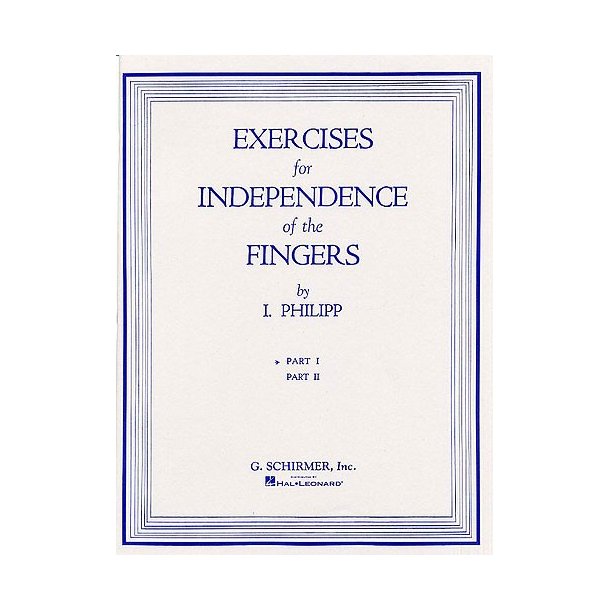 Isidor Phillip: Exercises For Independence Of Fingers Book 1