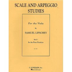 Samuel Lifschey: Scale &amp; Arpeggio Studies For the Viola Book 1