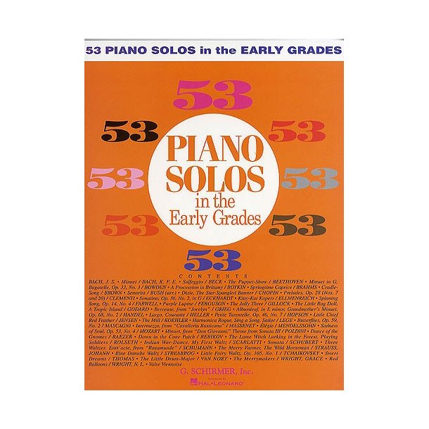53 Piano Solos In The Early Grades