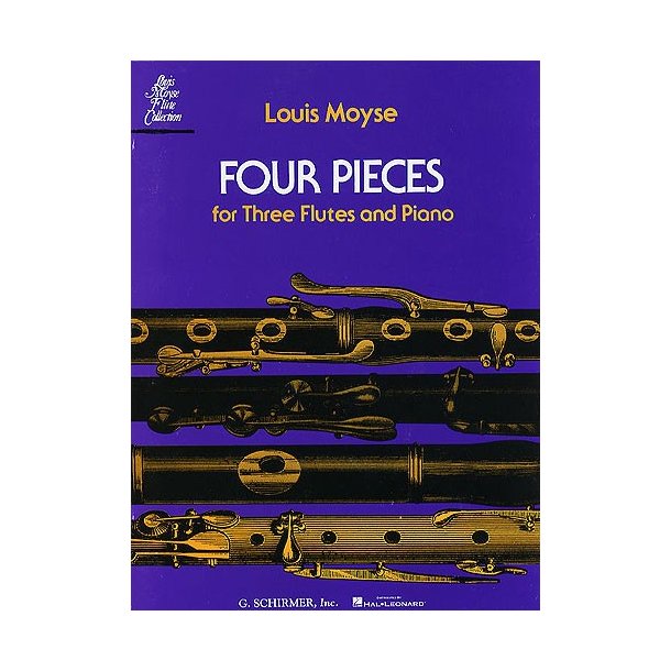 Louis Moyse: Four Pieces For Three Flutes And Piano