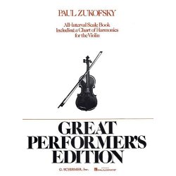 Paul Zukovsky: All Interval Scale Book For The Violin