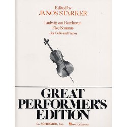 Beethoven: Five Sonatas For Cello And Piano (Ed. Janos Starker)