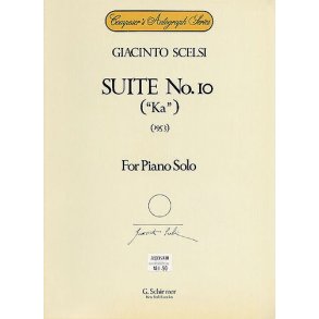 Giacinto Scelsi: Suite No.10 'Ka' For Piano Solo