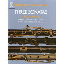 W. A. Mozart: Three Sonatas For Flute And Piano