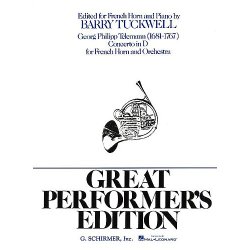 G.P. Telemann: Concerto In D For French Horn And Orchestra (Horn/Piano)