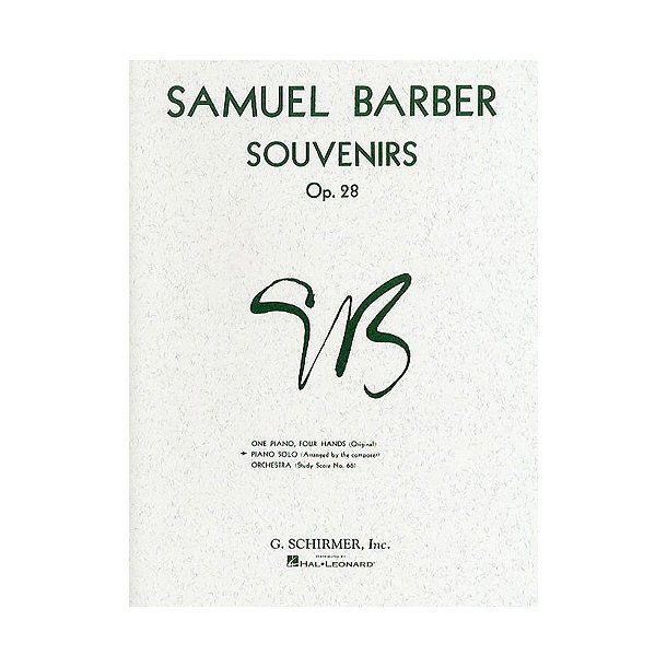 Samuel Barber: Souvenirs Op.28 (Solo Piano)