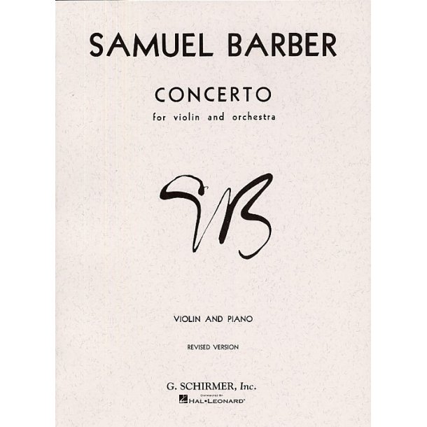 Samuel Barber: Concerto For Violin And Orchestra