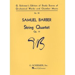 Samuel Barber: String Quartet Op.11 (Score)