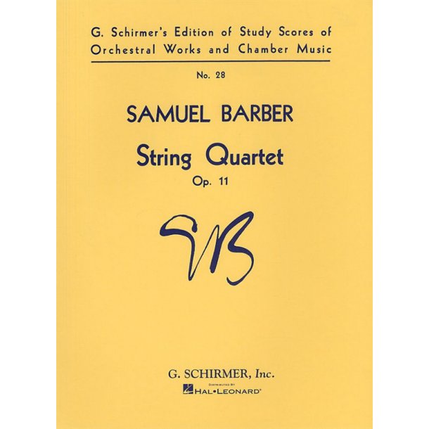 Samuel Barber: String Quartet Op.11 (Score)