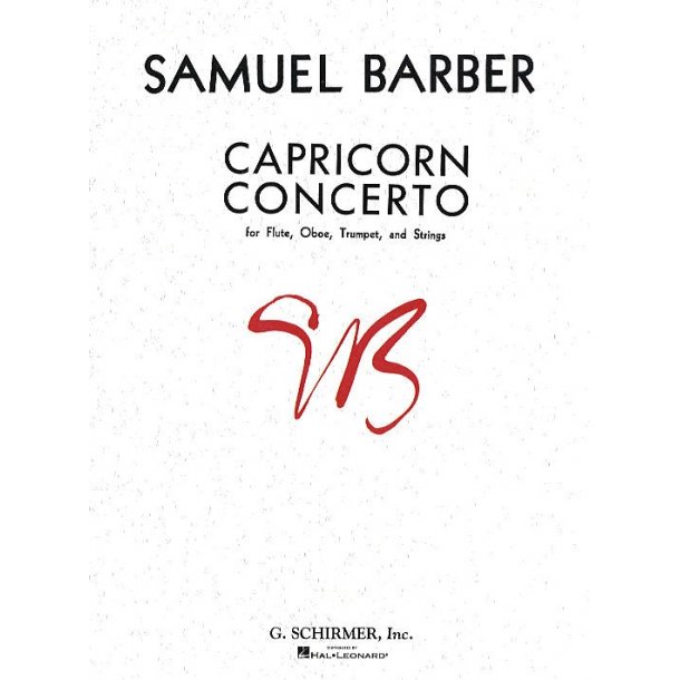 Samuel Barber: Capricorn Concerto (Study Score)