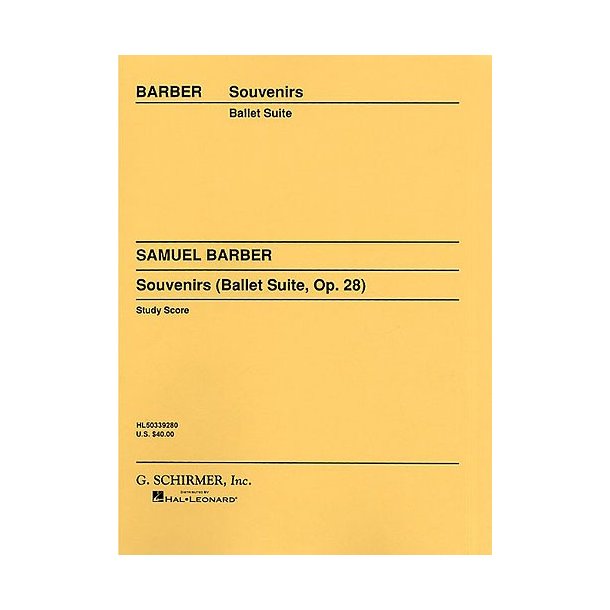 Samuel Barber: Souvenirs Op.28 (Study Score)