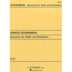 Arnold Schoenberg: Concerto For Violin And Orchestra (Score)