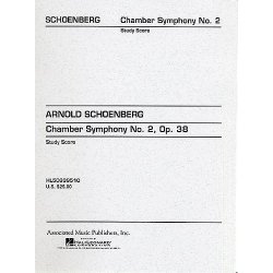Arnold Schoenberg: Chamber Symphony No.2 Op.38 (Study Score)