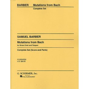 Samuel Barber: Mutations From Bach (Score/Parts)