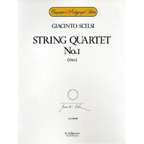 Giacinto Scelsi: String Quartet No.1 (Score/Parts)