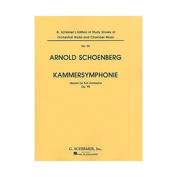 Arnold Schoenberg: Kammersymphonie Op.9b (Full Score)