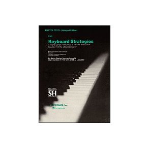 Keyboard Strategies For The Older Beginner - Master Text I