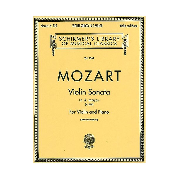 W. A. Mozart: Violin Sonata In A K.526