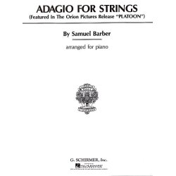 Samuel Barber: Adagio For Strings (Piano)