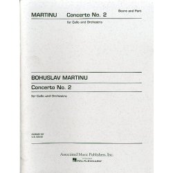 Bohuslav Martinu: Concerto No.2 For Cello And Orchestra (Cello/Piano)