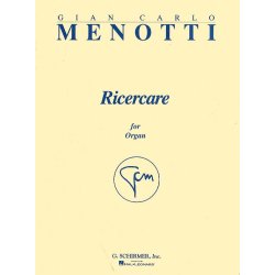 Gian Carlo Menotti: Ricercare For Organ