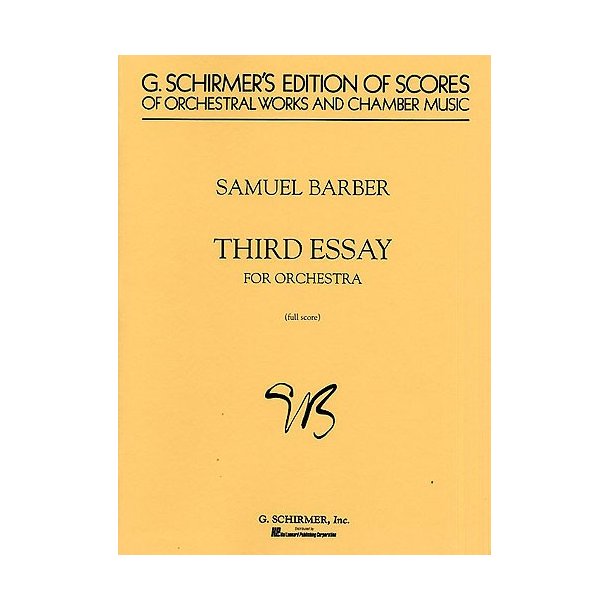 Samuel Barber: Third Essay For Orchestra Op.47 (Study Score)