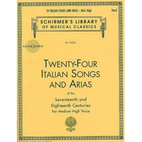 Twenty-Four Italian Songs And Arias Of The 17th And 18th Centuries - Medium High Voice (Book/CD)