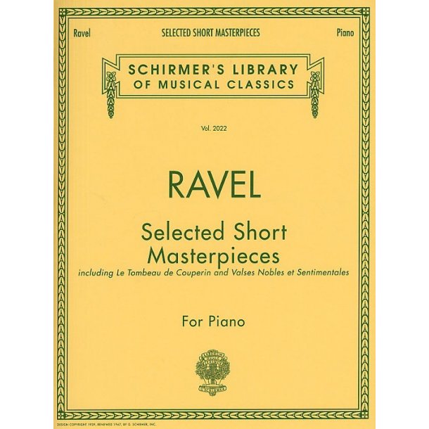 Maurice Ravel: Selected Short Masterpieces