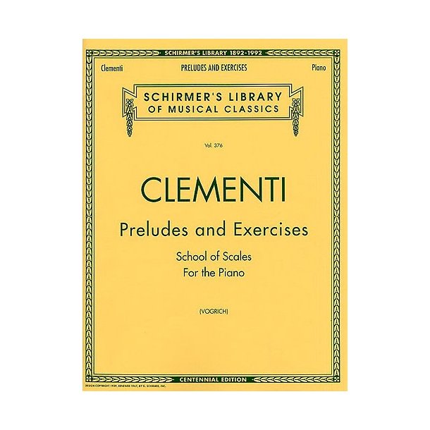 Muzio Clementi: Preludes And Exercises - School Of Scales For The Piano