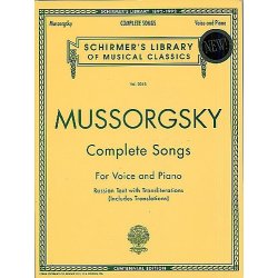 Modest Mussorgsky: Complete Songs (Voice/Piano)