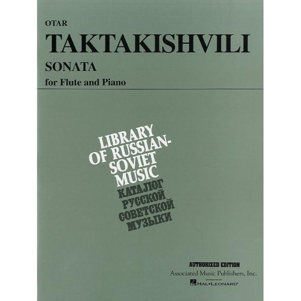 Otar Taktakishvili: Sonata For Flute And Piano