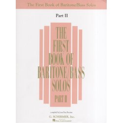 The First Book Of Baritone/Bass Solos Part II