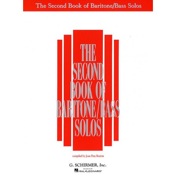 The Second Book Of Baritone/Bass Solos