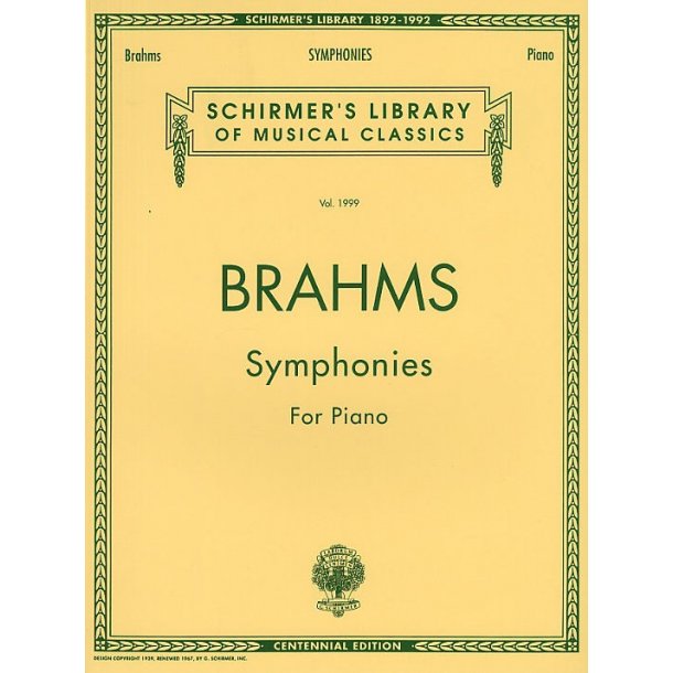 Johannes Brahms: Symphonies (Piano Solo)