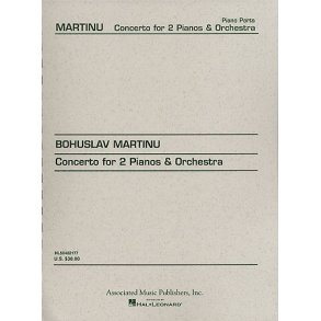 Bohuslav Martinu: Concerto For Two Pianos And Orchestra (Score)