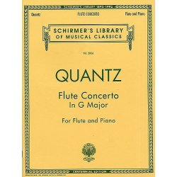 Johann Joachim Quantz: Flute Concerto In G Major (Flute/Piano)