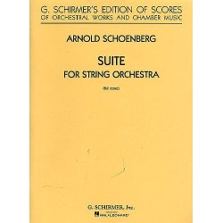 Arnold Schoenberg: Suite For String Orchestra (Score)