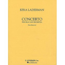 Ezra Laderman: Concerto For Cello And Orchestra (Cello/Piano)